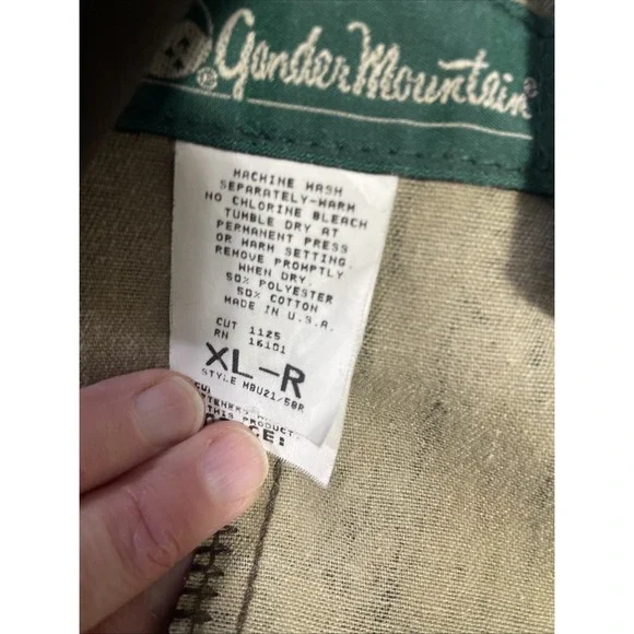 Gander Mountain Men's Uninsulated Bib Overalls XL Regular Real Tree USA Camo - Picture 8 of 8